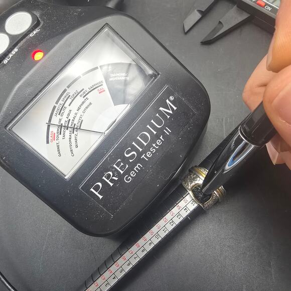 DbM Kensington Sterling Silver Black Tourmaline Ring Spinner Ring Size 8 - Picture 8 of 10